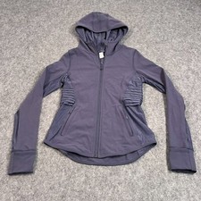 Ivivva Lululemon Purple Full Zip-Up Breathable Side Panel Jacket Youth Size 12