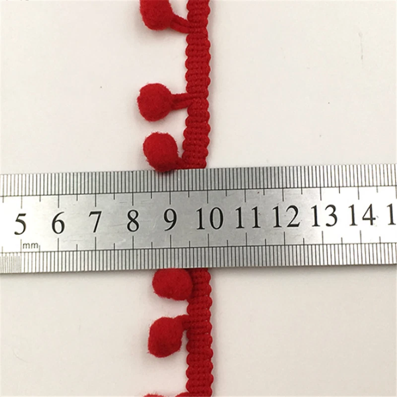 20 Yard Mini Pom Pom lace Cotton ball lace Trims clothing Decoration 10mm - Image 4 of 4
