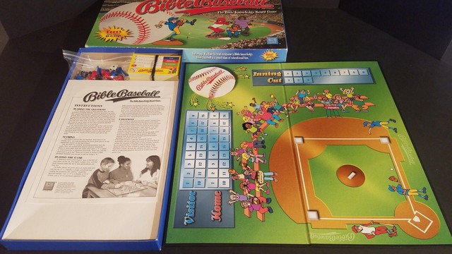 BIBLE BASEBALL BOARD GAME 2000 Christian Kids Jesus Children's Bible ...