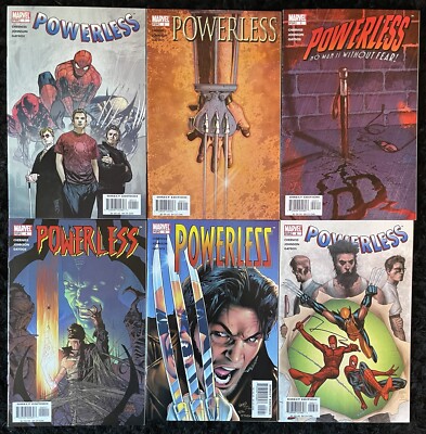 Powerless #1-6 COMPLETE SET - Marvel Comics 2004 - Daredevil & Wolverine Farts