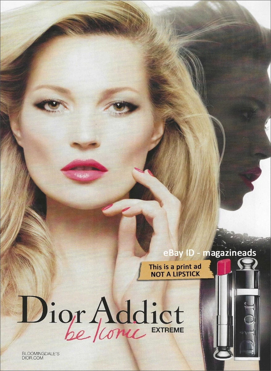 DIOR Beauty 1 Page PRINT AD Spring 2012 KATE MOSS beautiful face eyes lips