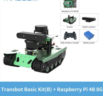 AGV ROS Tank Crawler Vehicle  Basic Kit B Raspberry Pi 4B V8  UGV Programming