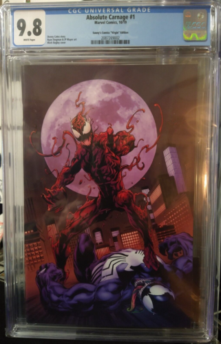 Absolute Carnage #1, CGC 9.8, Sonny's comics"Virgin"edition, 10/19, #404 of 500 - Picture 1 of 9