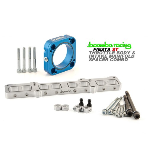 Combo espaciador de cuerpo de admisión/acelerador Boomba Racing Fiesta ST ACABADO ANODIZADO ROJO - Imagen 2 de 4