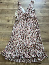 NEW Bog Collection Multicolor Lined Sleeveless 100% Viscose Dress Size S