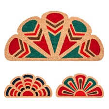 Kokosmatte Halbmond Antirutsch 40X80 Eingangsteppich Modern