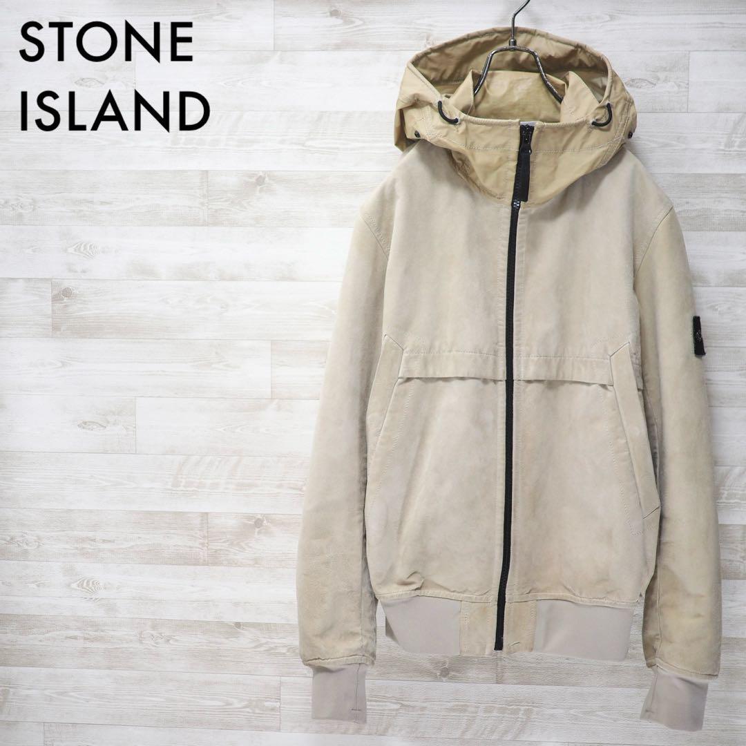 STONE ISLAND 13SS Tech Waxed Suede-Beg/M - ジャケット・アウター