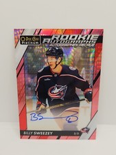 2023-24 Upper Deck OPC Platinum Billy Sweezy Red Prism Rookie Autograph /30 RC