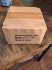 PAPRMA 2 1/4 inch x 50ft Thermal Receipt Paper Rolls - 50 Count