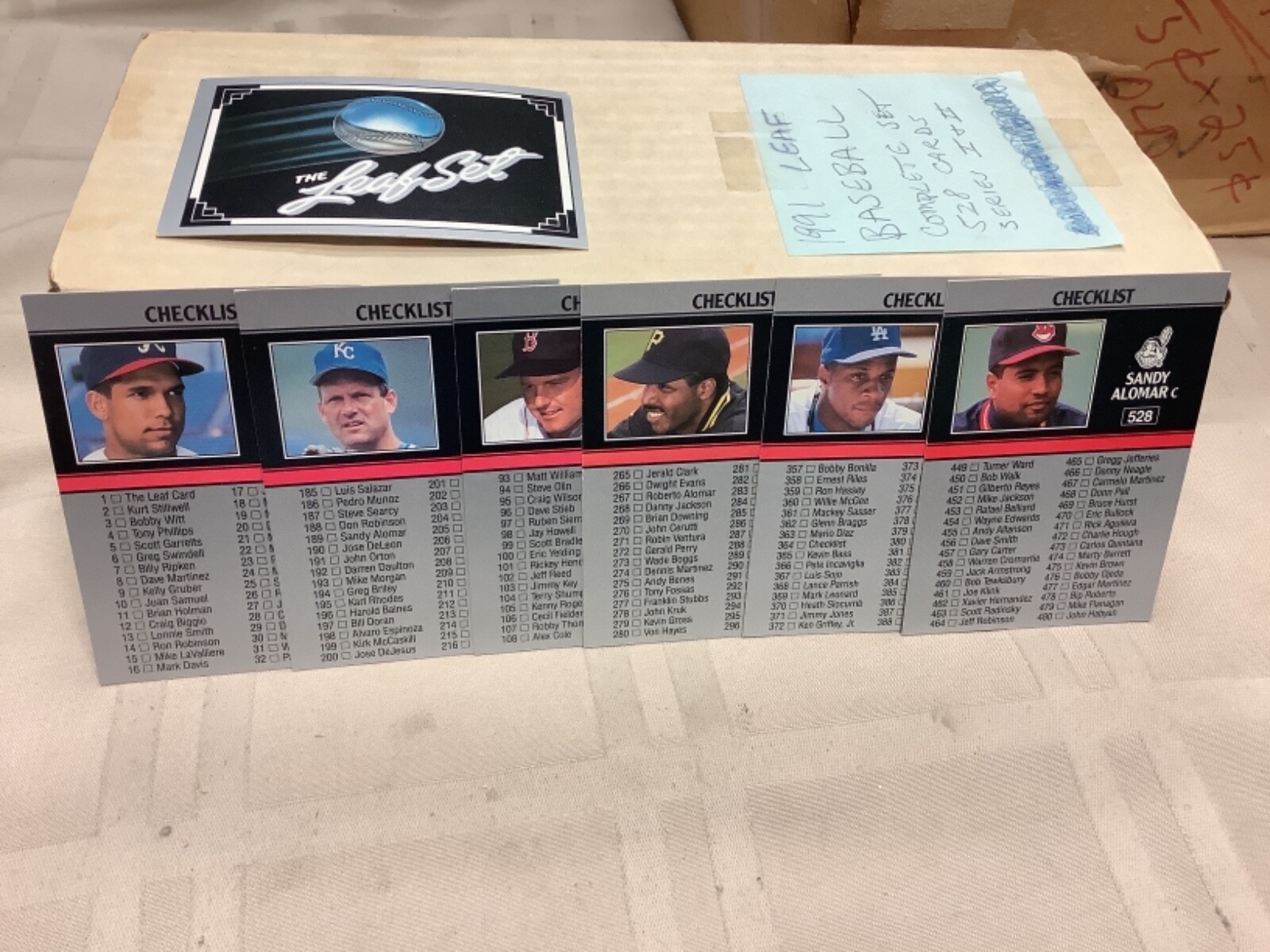 1991 LEAF BASEBALL CARD SET COMPLETE 1-528 SERIES I & II | eBay