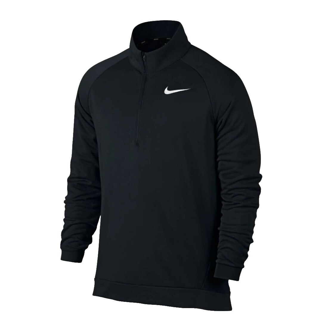 nike retro logo heavyweight sweatshirt in black