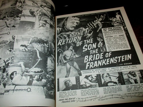 Journal of Frankenstein #1 (1959 New World Enterprises) VG-FN, Zacherley Karloff - Picture 4 of 4