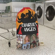 Charlie's Angels Laundry Bag, Classic TV Show Dorm Room Gift, Retro 70s Wash Day