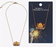 Studio Ghibli Howl’s Moving Castle Calcifer Pendant Necklace Licensed New w/Tag