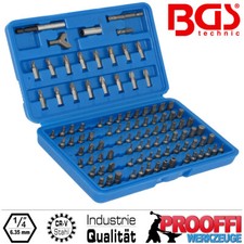 Profi Bitssatz Schraubendreher Sicherheits Bits Set 100-tlg + Bithalter BGS 765