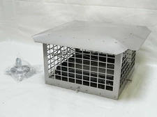 Stainless Steel lock top tight Damper cap top Chimney Combo w/hardware Dampercap