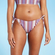 Women's Side Tie Hipster Bikini Bottom Shade  Shore Size Large 12-14 
