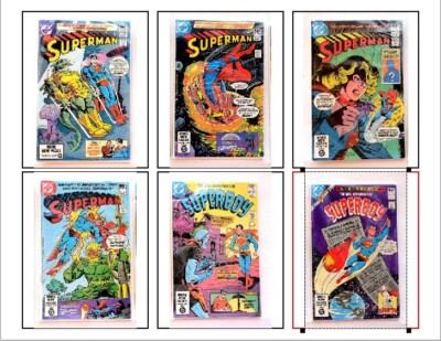 COMICS D.C., SUPERMAN & SUPERBOY 1981 - LOT OF 6