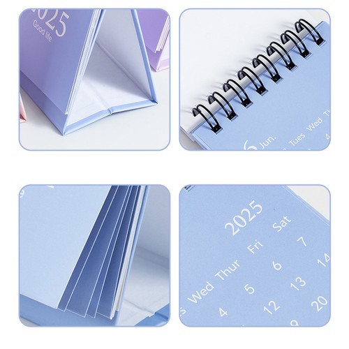 2025 Mini Desk Calendar Small Desktop Standing Flip Monthly Calendar Decorative - Picture 5 of 18