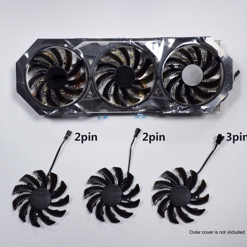 T128010SM 2Pin/3Pin Grafikkarte Lüfter Ersatz für Gigabyte GTX 970 Cooling Fan - 第 5/8 張圖片
