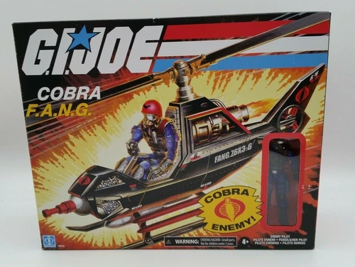 Hasbro GI Joe Retro Collection Cobra F.A.N.G. Copter & Pilot Exclusive 3.75 inch