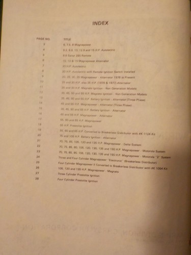 1966-1983 Chrysler Outboard 6-150 HP Wiring Diagram Manual OB3902 DEALER OEM - Picture 2 of 4