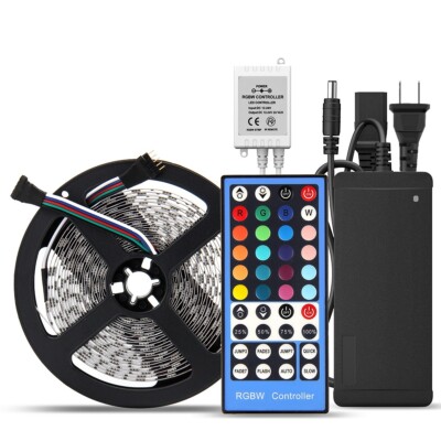 5M 5050 RGBW Cool White LED Strip Light Kit Non-Waterproof for Indoor Decoration