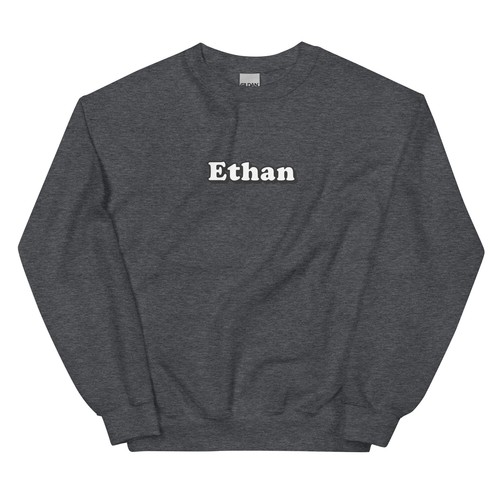 Ethan Birthday First Given Name Crewneck Sweatshirt - Picture 6 of 13