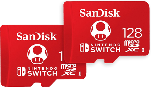 Sandisk 128GB Microsdxc Card for Nintendo Switch Consoles, Super Mario Edition,