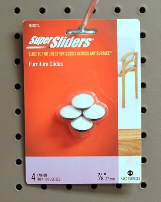Super Sliders 7/8'' Nail On Furniture Protective Chair Gliders  NEW!!