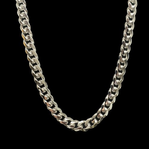 Solid 925 Sterling Silver 7MM Miami 