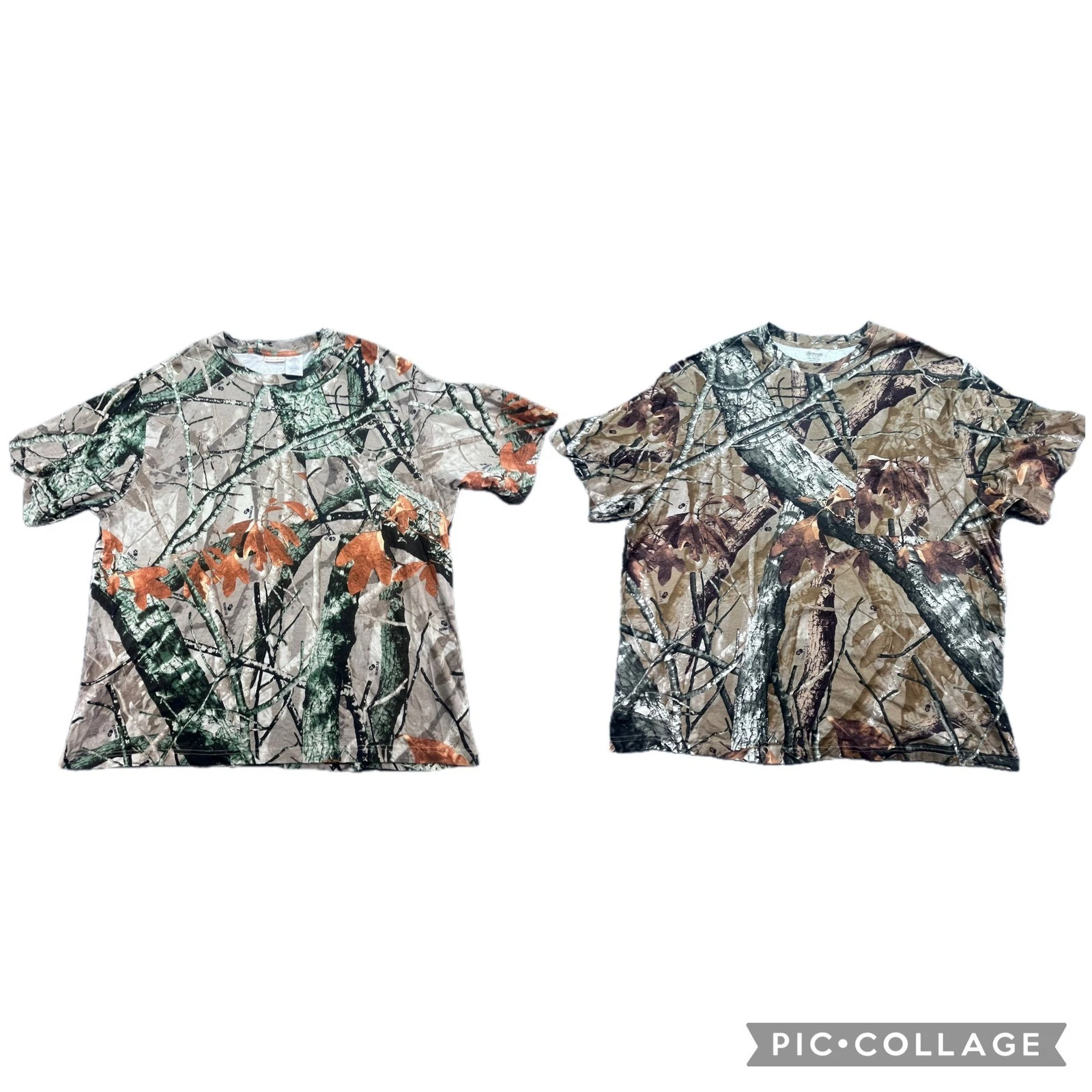 2 Outfitters Ridge Mens 2XL 2X Camouflage Crew Neck Short Sleeve T-Shirt Cotton
