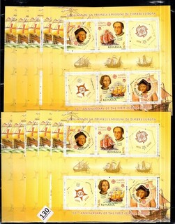 SE 10X ROMANIA 2005 MNH COLUMBUS SHIPS CEPT