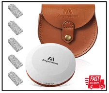 Round Dual Grit Sharpening Stone Axe Blade Edge Sharpener Puck Hand Tool 180/320