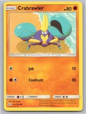 2019 POKEMON CRABRAWLER COSMIC ECLIPSE 121/236 C NM A58290 FREE S&H