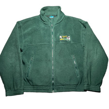 Vintage Porsche 356 Club Sweater Men's Large Green Full Zip 2006 Yosemite NP Vtg