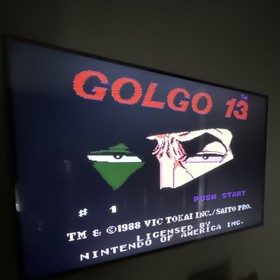 Nintendo NES -  Golgo 13: Top Secret Episode - Tested / Works 