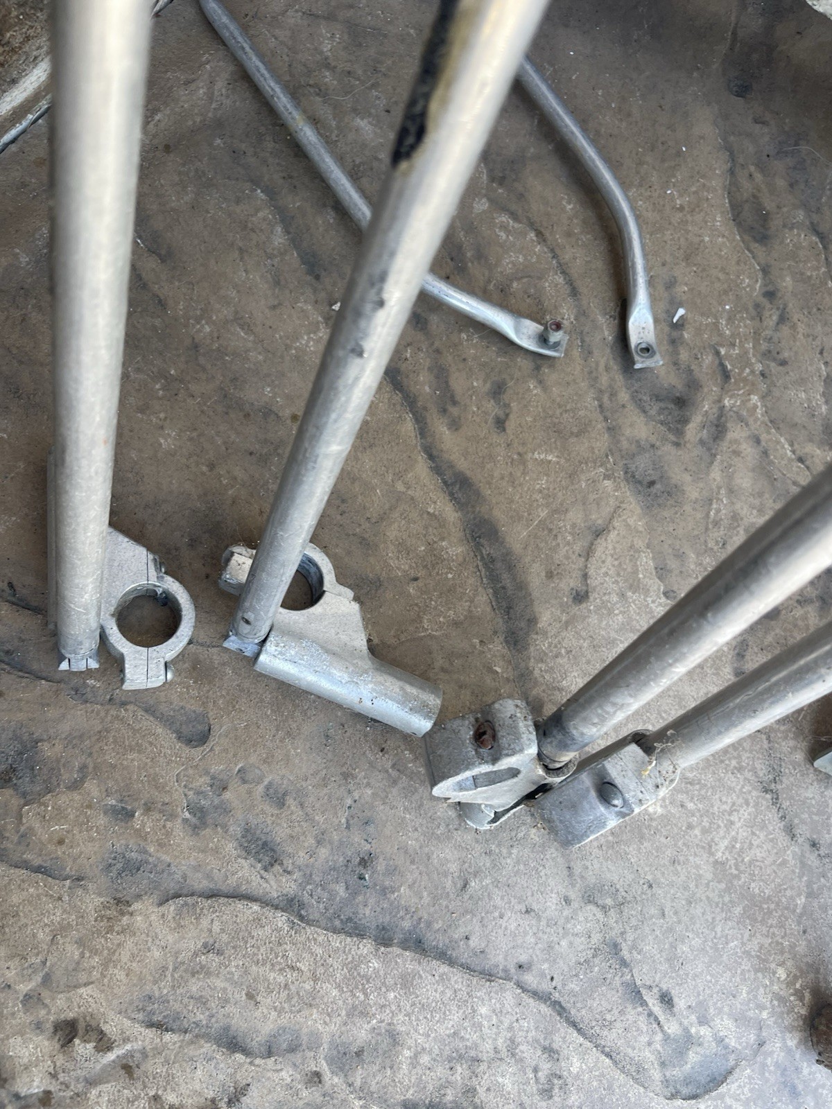 4 Ferno Ambulance IV Poles With Brackets.