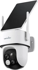 Solar Camera Outdoor Wireless-2K 360°PTZ Cameras for Home Security with Dual ...