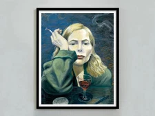 Joni Mitchell Both Sides Now Poster, Bar Cart Print, Printable Wall Art, Music P