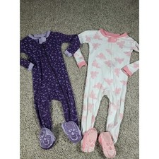 Burt's Bees Baby organic cotton 12m  18m Zipper Sleepers