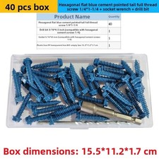 Full Thread Hex Head Screw for Concrete For Masonry Brick and Gypsum Install