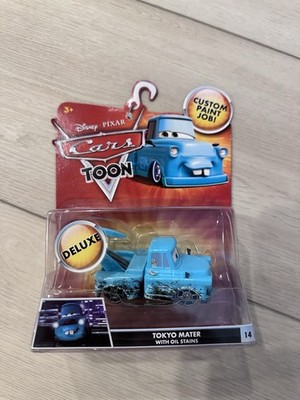 Disney Pixar Cars Toon Deluxe Tokyo Mater With Oil Stains New Mint