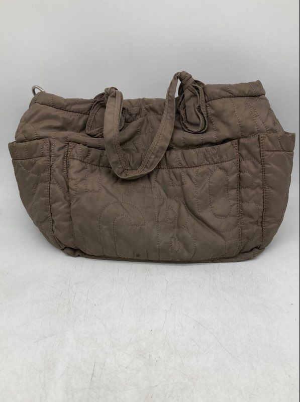 Marc By Marc Jacobs Unisex Baby Taupe Quilted Messenger Baby Diaper Bag