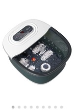 NIKSA Foot Spa Bath MM-20A-7 w/ Massage Roller, Heat, Bubbles, Red Light