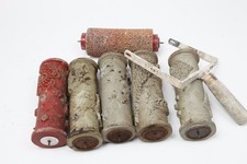 5x Musterwalzen Malerwalzen Strukturwalze 20cm - dreckig, rostig,  weich (5575)