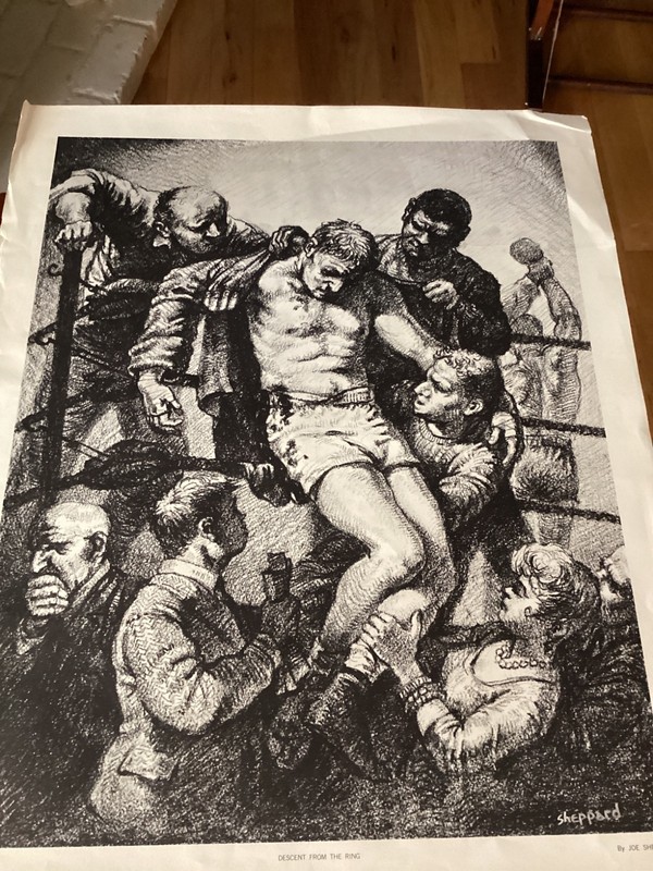 Descent From The Ring by Joseph Sheppard Lithograph 1964