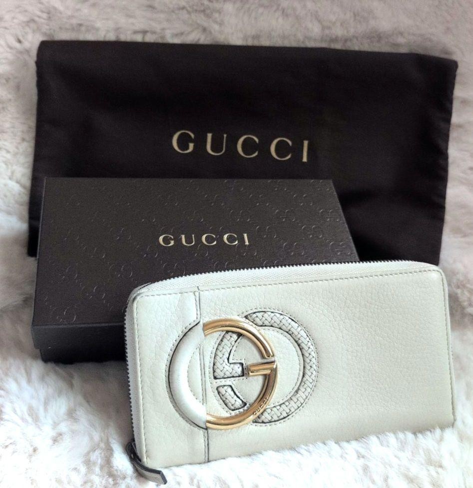 GUCCI Interlocking G Intrecciato Gold