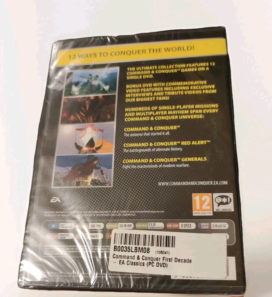 Command & Conquer: The First Decade (PC: Windows, 2006) New and Sealed Rare - Image 2 of 4
