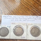 Lot of 3 Morgan Silver Dollars $1 (0.900 Silver) 1880 1921 1896